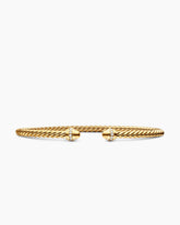 Classic Cablespira® Bracelet in 18K Yellow Gold with Diamonds, 3mm